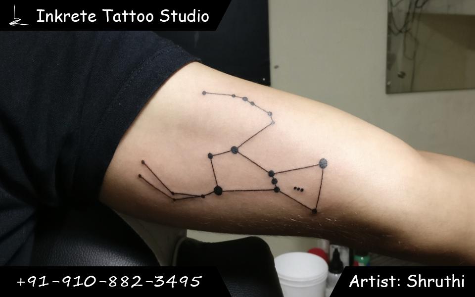 constellation tattoo, line tattoo, Small tattoo ideas