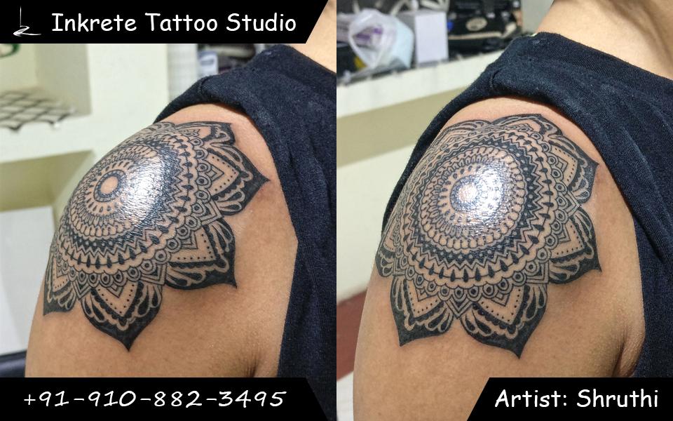 Mandala tattoo, shoulder tattoo, tattoos for women