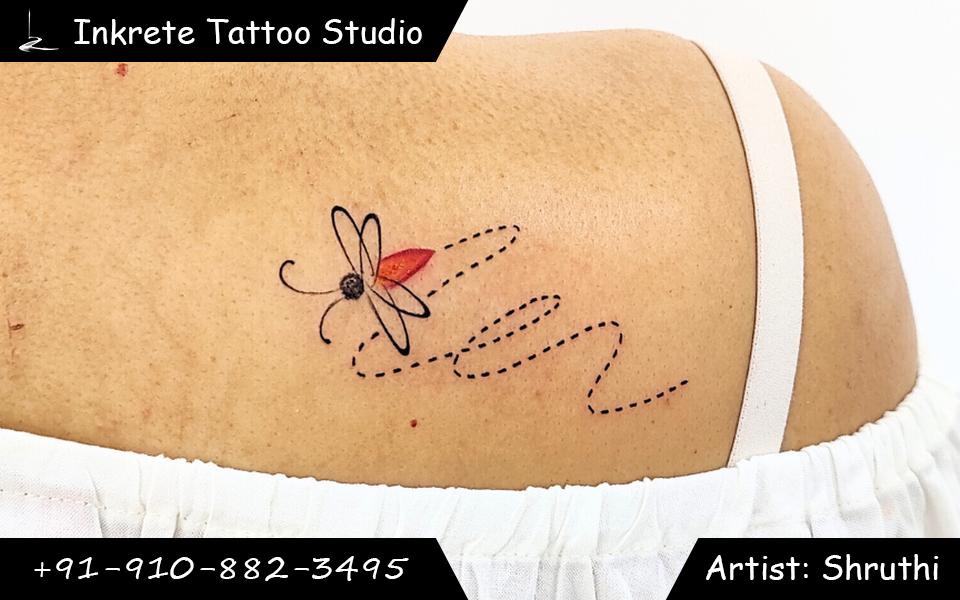 firefly tattoo, minimal colour tattoo. tattoo idea