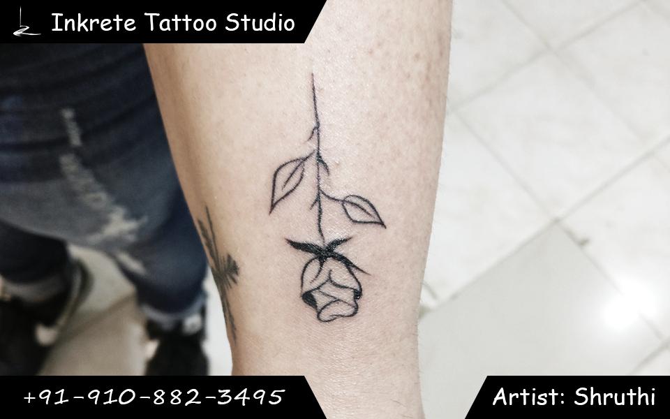 Rose tattoo, floral tattoo, small tattoo ideas