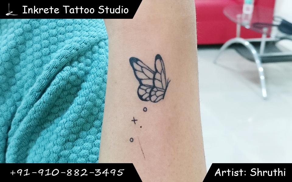line tattoo, minimal butterfly tattoo, wrist tattoo, small tattoo ideas