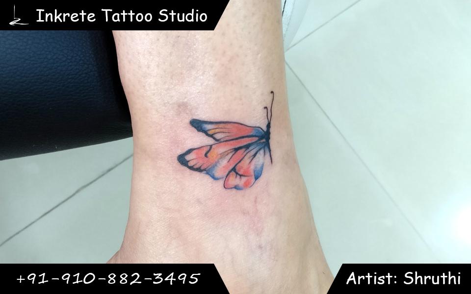 butterfly tattoo,color tattoo