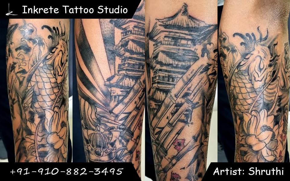 Forearm japanese sleeve tattoo, tattoo ideas for men